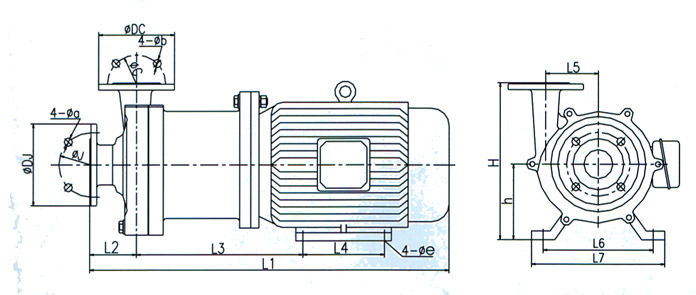 CQ型磁力驅(qū)動泵（安裝尺寸）